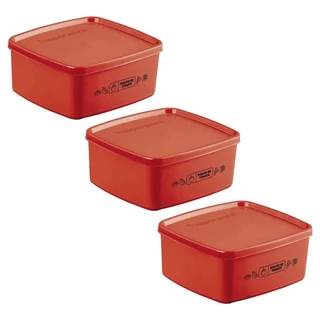 Kit com 3 Potes Herméticos Tupperware Jeitosinho Molho de Tomate 400ml em Oferta na Shopee