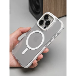 Capa Capinha Para iPhone 12 13 14 15 16 Transparente Colorida Magsafe Magnética
