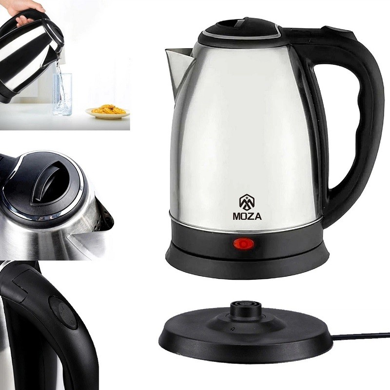 Chaleira Jarra Elétrica Inox 1.8L， Bivolt （110V/220V ），1500W com Desligamento Automático,