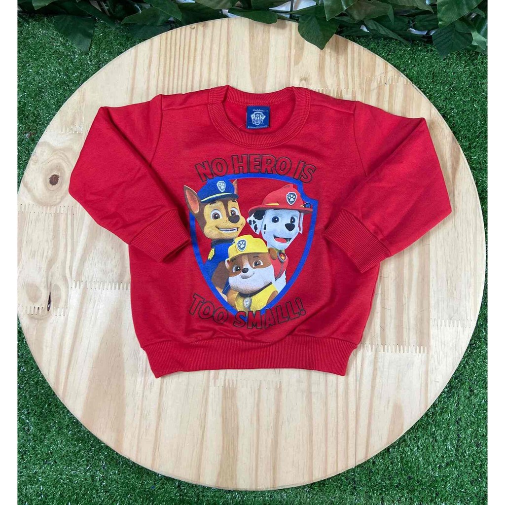 Blusa de Moletom Patrulha Canina Vermelha Malwee | Shopee Brasil