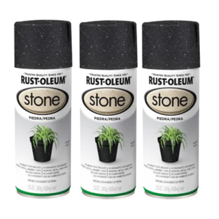 Kit 3 Tinta Spray Efeito Pedra Stone Rust Oleum - Escolha Sua Cor em Oferta na Shopee