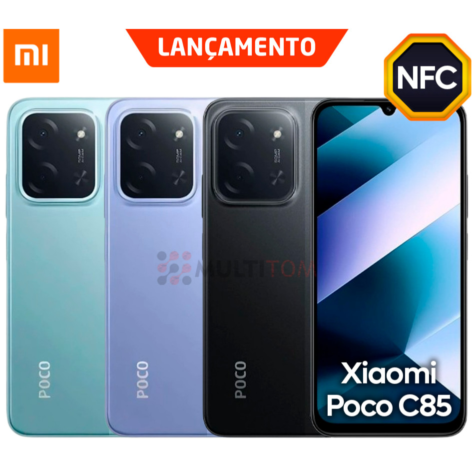 Xiaomi Poco C85 com NFC | 256/8+8gb e 128/6+6 gb Ram | Versão