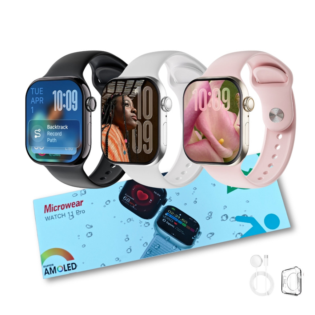 Smartwatch Microwear W11 Pro Série 11: GPS, ChatGPT e Whatsapp no seu ...