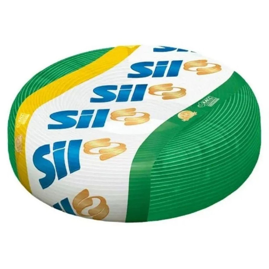 Cabo Fio Flexivel 6mm 15M Verde Sil Fios E Cabos