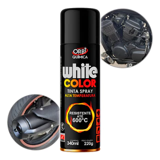 Tinta Spray Alta Temperatura 600ºc Orbi Motor Escapamento