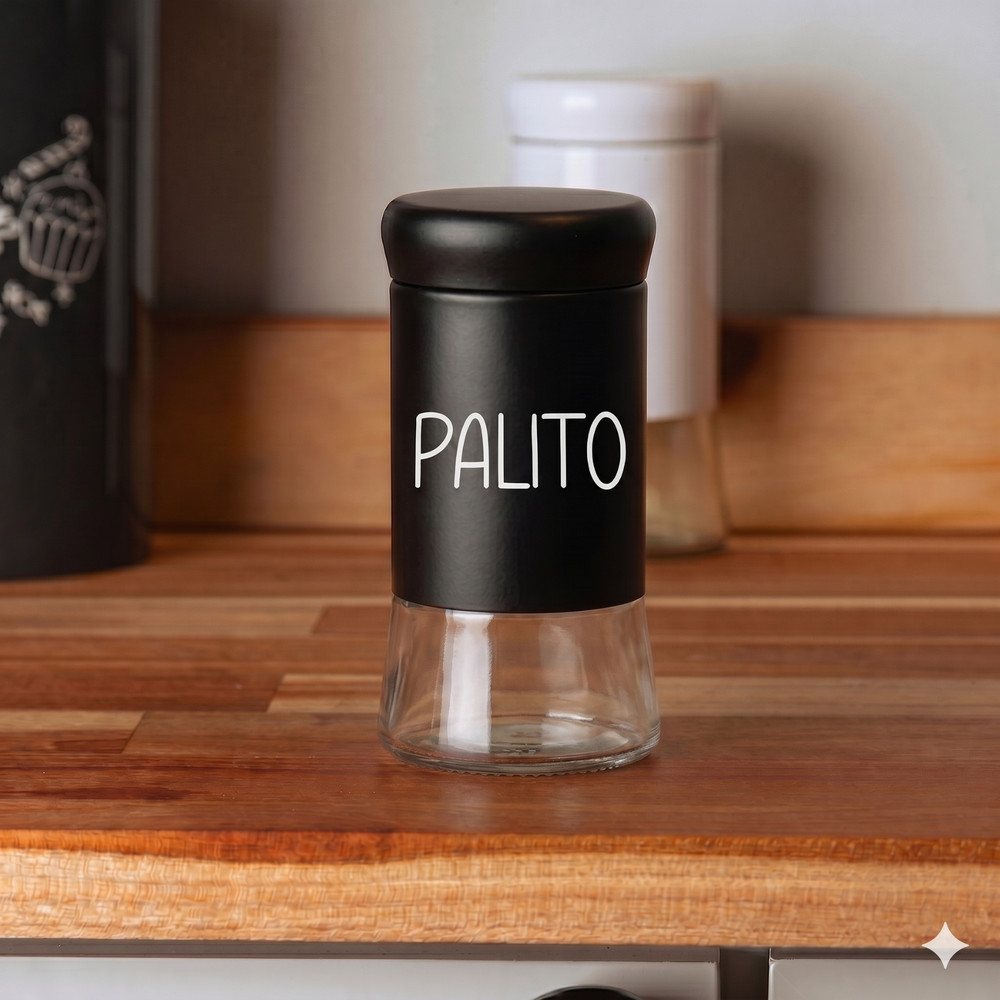 Pote de Vidro Preto Versatile (135 g) Palito | Shopee Brasil