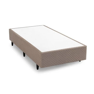 Box Solteirão Herval Idea, Suede Bege, 39x96x203 cm em Oferta na Shopee