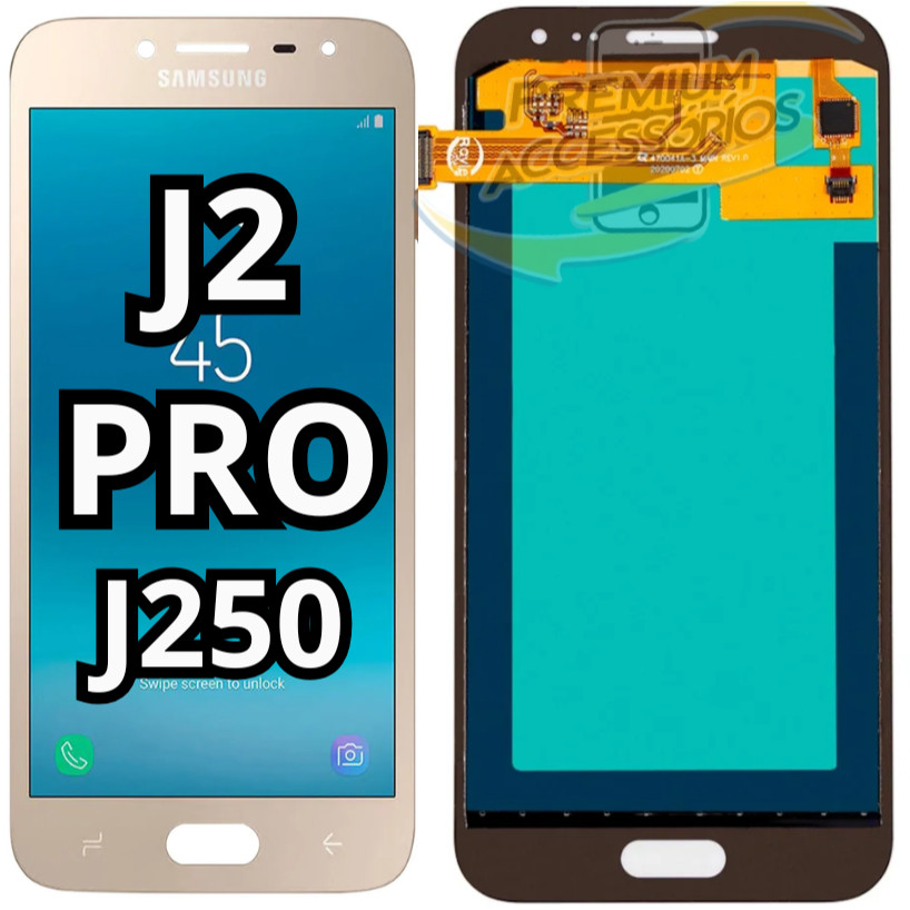 Tela Frontal Touch Display Lcd J2 Pro J250 2018 Com Brilho Promoção ...