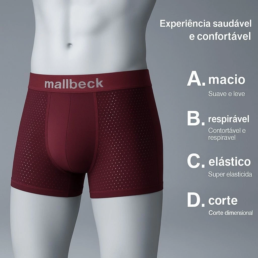 Kit Com 3 Cuecas Dry Fit Microfibra Premium