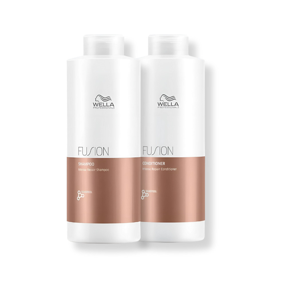 Kit Wella - Shampoo 1L e Condicionador 1L Fusion | Shopee Brasil