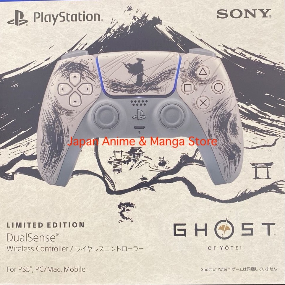 [Produto Genuíno] Controlador Sem Fio DualSense " Ghost of Yōtei " Black Limited Edition (CFI-ZCT1JZ8)