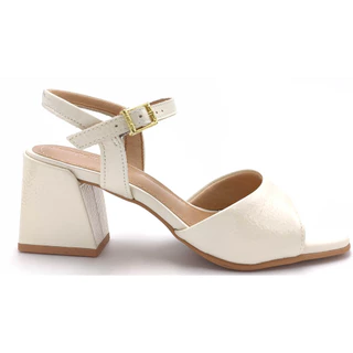 Sandália Feminina Salto Médio Usaflex Ao01002 em Oferta na Shopee