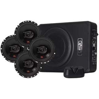 Caixa Subwoofer Amplificada 8 Pol Ativa + 4 Alto Falante Jbl 6 Polegadas 420 W rms