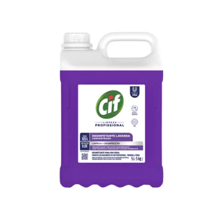 Desinfetante Concentrado Profissional Lavanda 5L Cif em Oferta na Shopee
