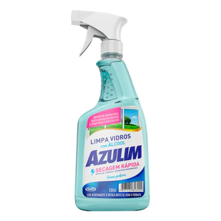 Limpa Vidros com Álcool Pulverizador 500ml Azulim em Oferta na Shopee