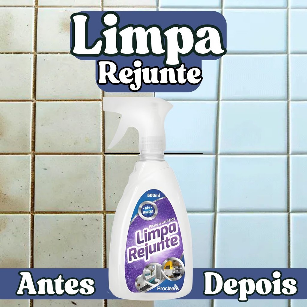 Limpa Rejunte Ação Total Remove Mofo Desengordura E Renova Seu Rejunte ...
