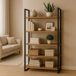 QUEIMA DE ESTOQUE - Prateleira Industrial – Estante 5 Andares p/ Sala e Quarto  - em Metalon em Oferta na Shopee