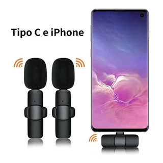 Microfone de Lapela Sem Fio com Som Nítido e Claro