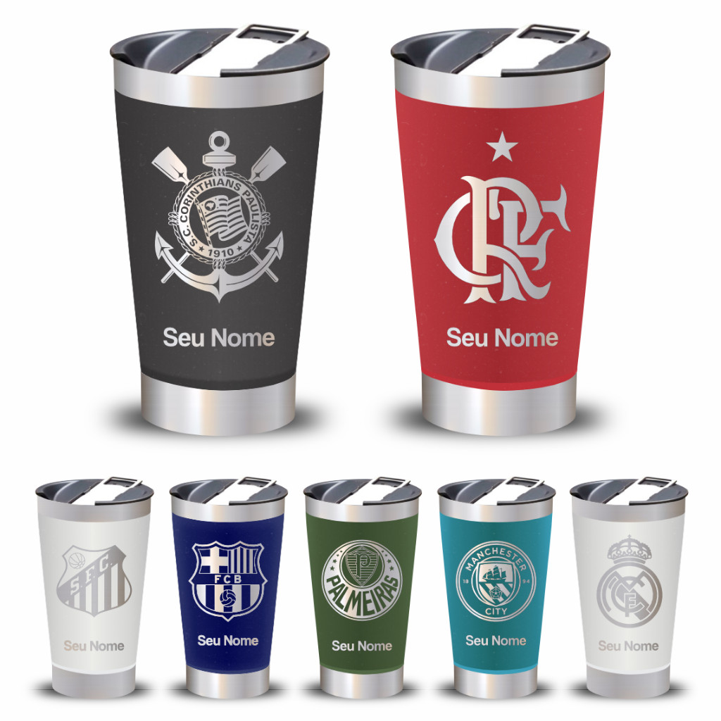 Copo Térmico Personalizado Com Sua Logo / Tampa E Abridor