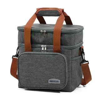 Bolsa Térmica Tipo Lancheira Mochila com Grande Capacidade Viagens Piquenique（camada única）