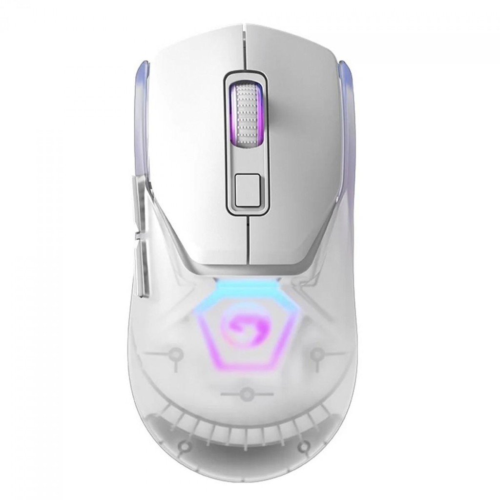 Mouse Gamer Marvo Z FIT PRO G1W WH, Wireless/Bluetooth