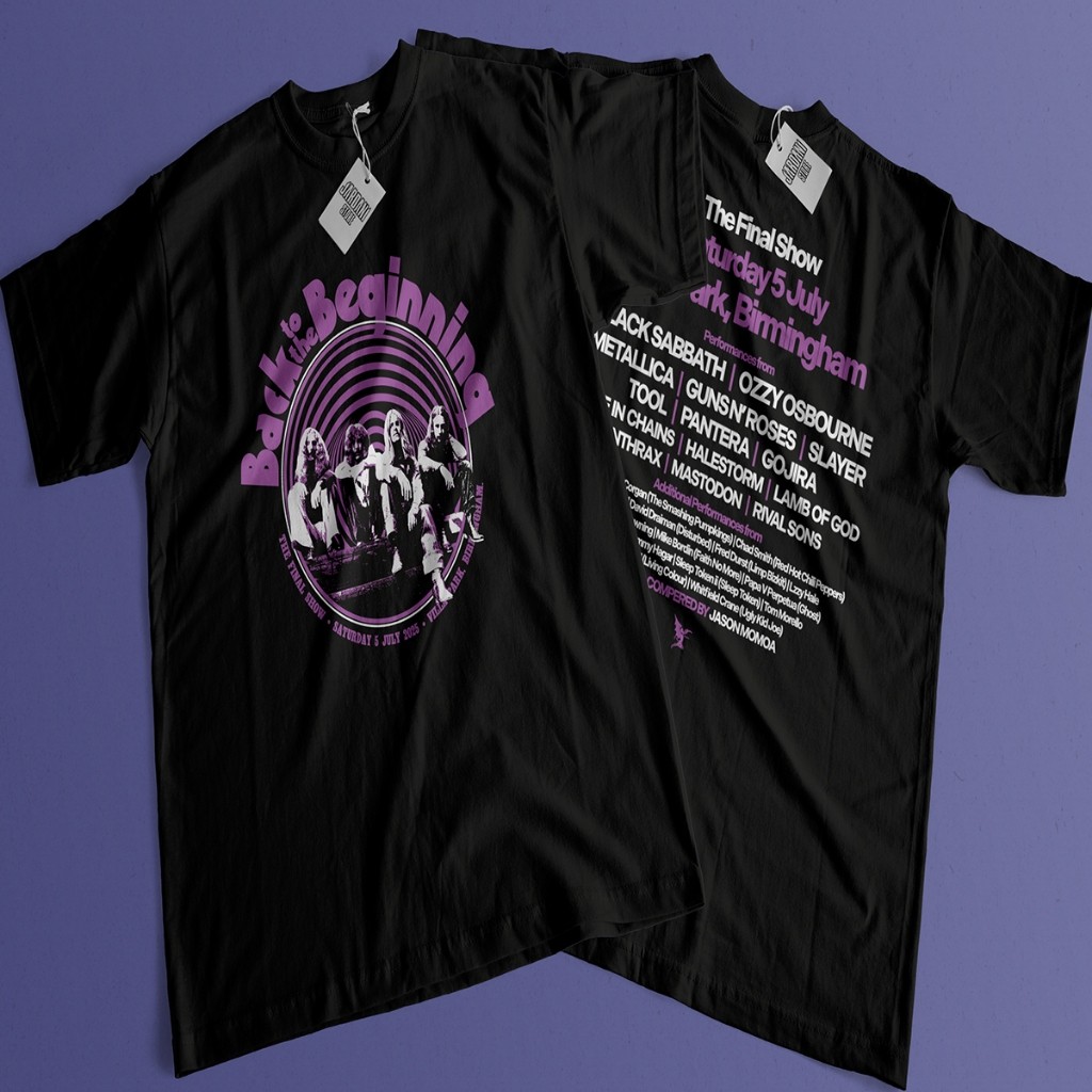 Black Sabbath The Final Show T オジーオズボーン Camiseta Black Sabbath Back to The Begining The Final Show