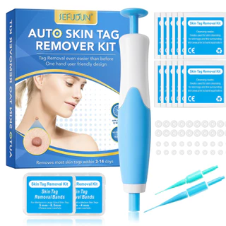 Kit De Remoção De Etiquetas De Pele , Corretor De 2 Em 1 Para Caneta Automáticas Seguras Com 40 Faixas De Borracha De 2-