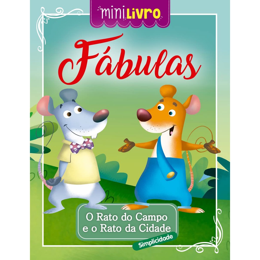 Minilivro Fábulas - O rato do campo e o rato da cidade | Shopee Brasil