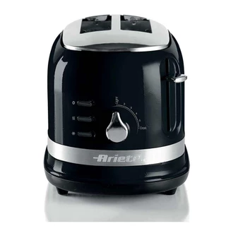 Torradeira Elétrica Ariete Moderna com 6 Níveis de Tostagem Preta - 149 em Oferta na Shopee