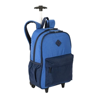 Mochila de rodinha Carrinho escolar Azul Crinkle menino menina Sestini