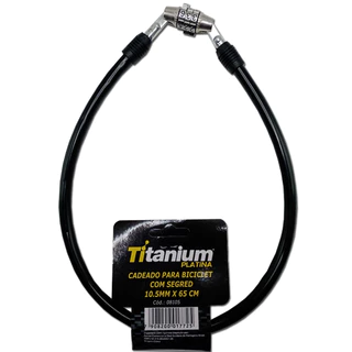 Cadeado para Bicicleta com Segredo 10.5mm x 65cm – Titanium Platina em Oferta na Shopee