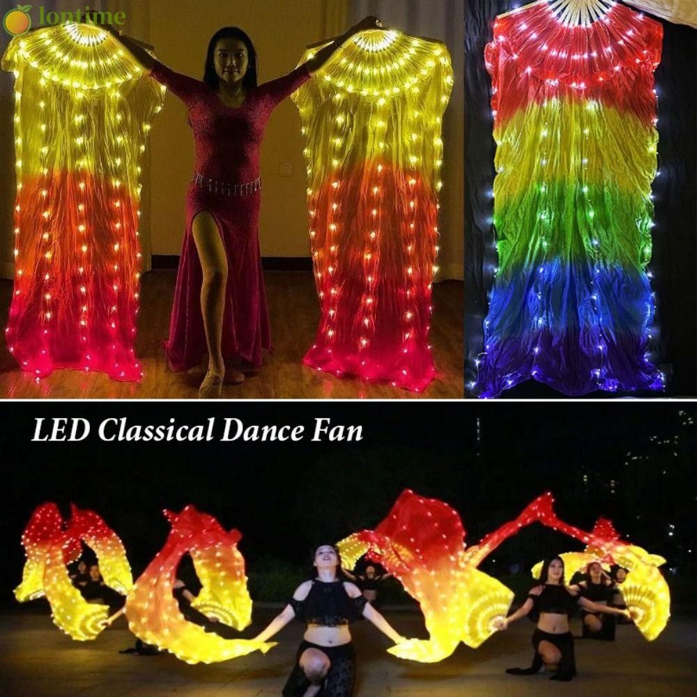 Leque De Dança Clássica LED LONTIME , Do Ventre De Cor Gradiente De ...