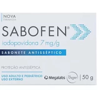 Sabofen Sabonete Antisséptico Adulto 50g em Oferta na Shopee