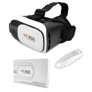 Óculos Vr Box 2.0 Realidade Virtual + Controle Cardboard 3d Bluetooth em Oferta na Shopee