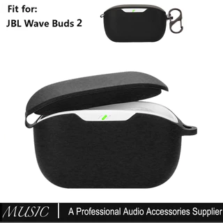 Capa De Silicone Para JBL Wave Buds 2 , Protetora Macio Fones De Ouvido , LED Frontal Visível