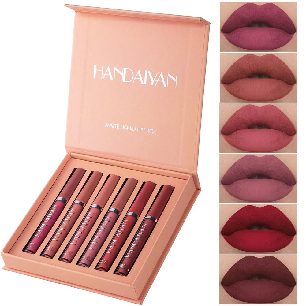 Batom , Úmido À Prova D'água De Longo Prazo Em 6 Cores em Oferta na Shopee
