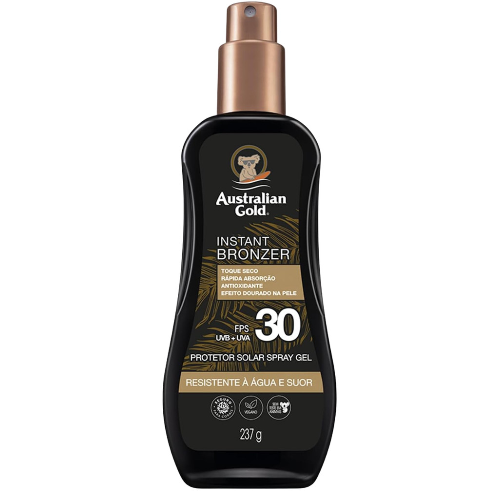 Protetor Solar FPS 30 Australian Gold Instant Bronzer 237g