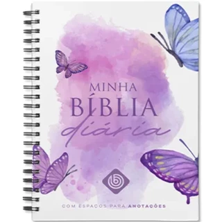 Bíblia Sagrada Anote | Minha Bíblia Diária | Espaço para Anotações | Espiral Capa Dura Borboleta em Oferta na Shopee