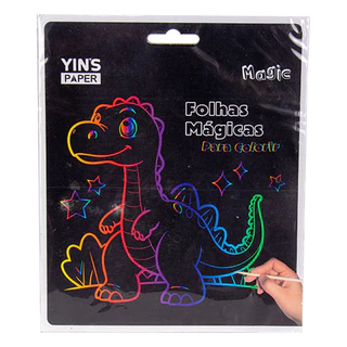 Folhas Mágicas Para Colorir com 3 Unidades Yins Paper em Oferta na Shopee