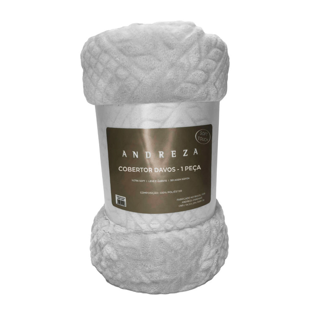Manta Solteiro\Casal\Queen Cobertor Davos 300g Grosso Toque Extra