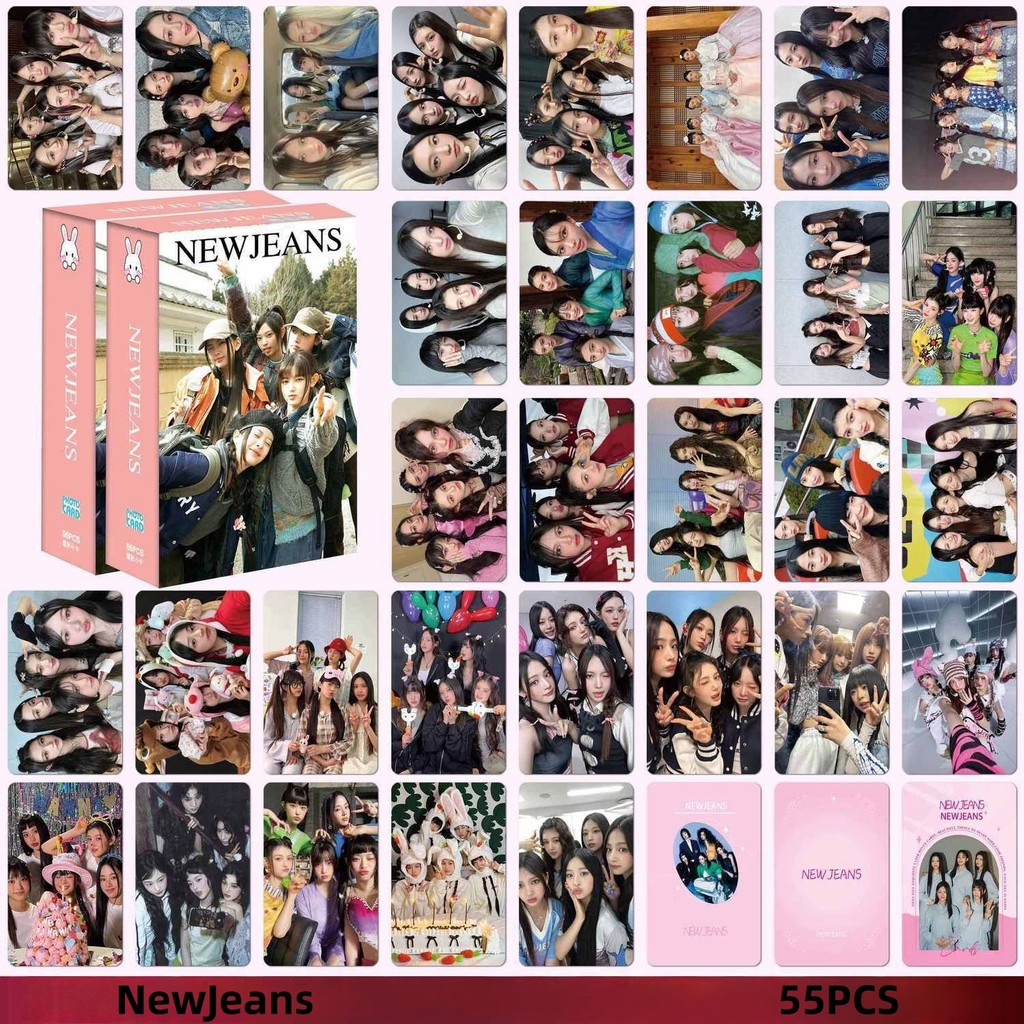 55pcs/box NJ Photocards Album Billboard BBMAS Lomo Cards GET UP