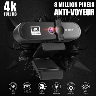 4k Webcam Câmera Para Computador Notebook Com Suporte
