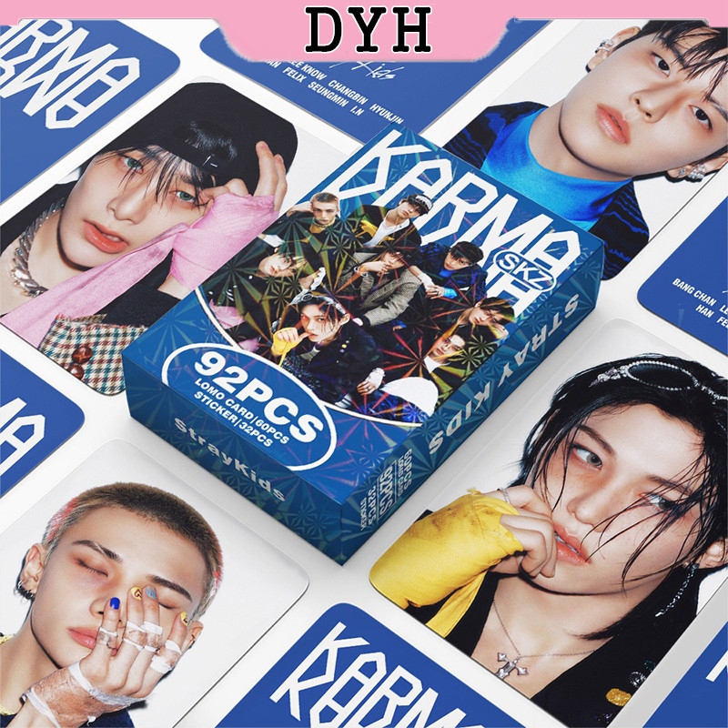 92 Pçs/Caixa Stray Kids Photocard KARMA Álbum LOMO Cartão Adesivo