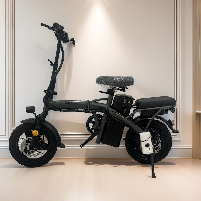 Bicicleta elétrica dobrável para adultos, pedal tripulado, compras ao ar livre, viagem