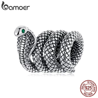 Bamoer 925 Prata Esterlina Charme Serpente Pingente DIY Para Pulseira Presentes Mulheres em Oferta na Shopee