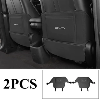 Para BYD Seagull/Dolphin Mini 2023-2025 Protetor De Assento Traseiro Premium PU Couro Kick Pad Sem Necessidade De Ferram