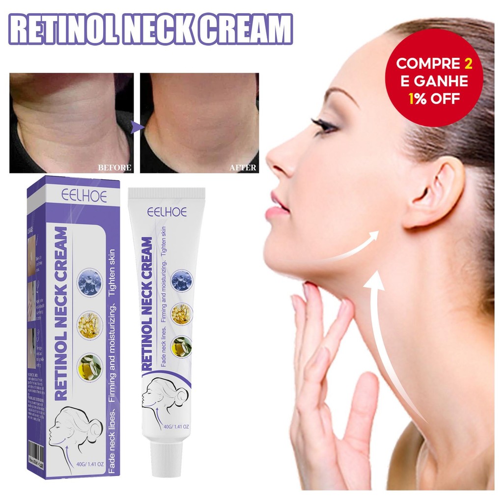 Creme Firmador de Pescoço | Redutor de Papada 40g | Shopee Brasil