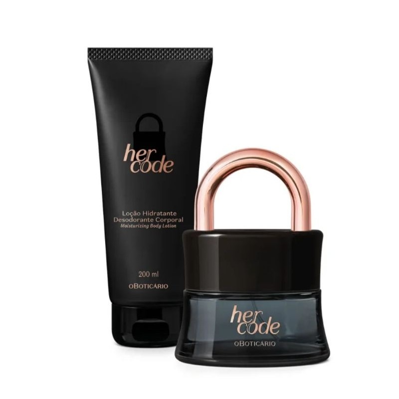 Combo Her Code: Eau De Parfum 50ml + Loção Hidratante Corporal 200ml ...