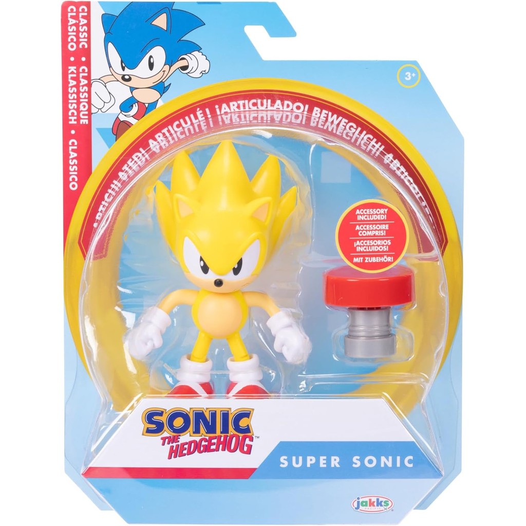 Super Sonic Boneco Articulado 12 cm com Mola Sunny | Shopee Brasil