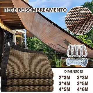 Cobertura Sombrite castanho /Amarelo castanho Tela Sombreamento 98% para Garagem  Instalação Rápida Vários tamanhos em Oferta na Shopee